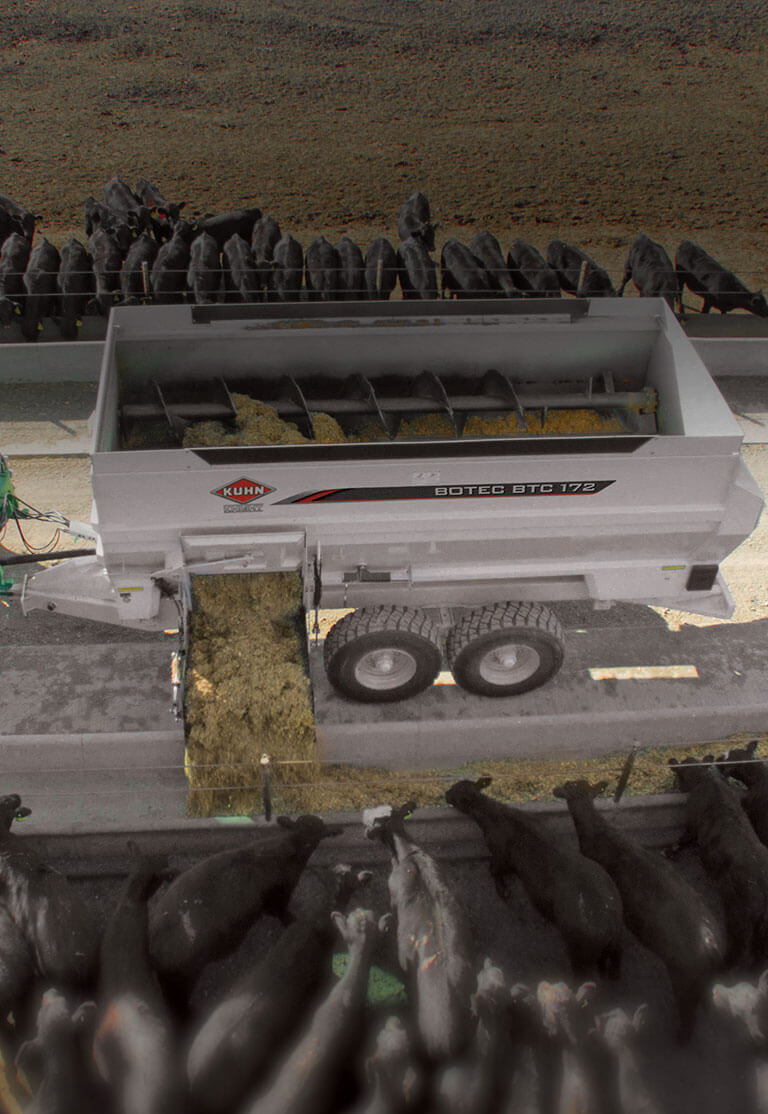 Truck Feeding Cows Mobile